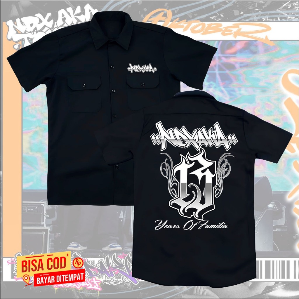 KEMEJA WORKSHIRT DISTRO NEW BAND NDX