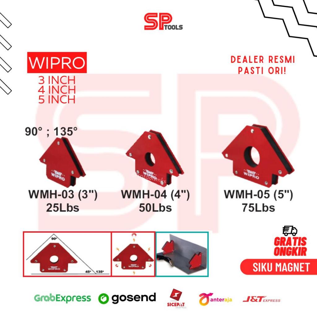 SIKU MAGNET MAGNIT LAS / WELDING MAGNETIC HOLDER LAS 3" / 4" / 5" INCH WIPRO