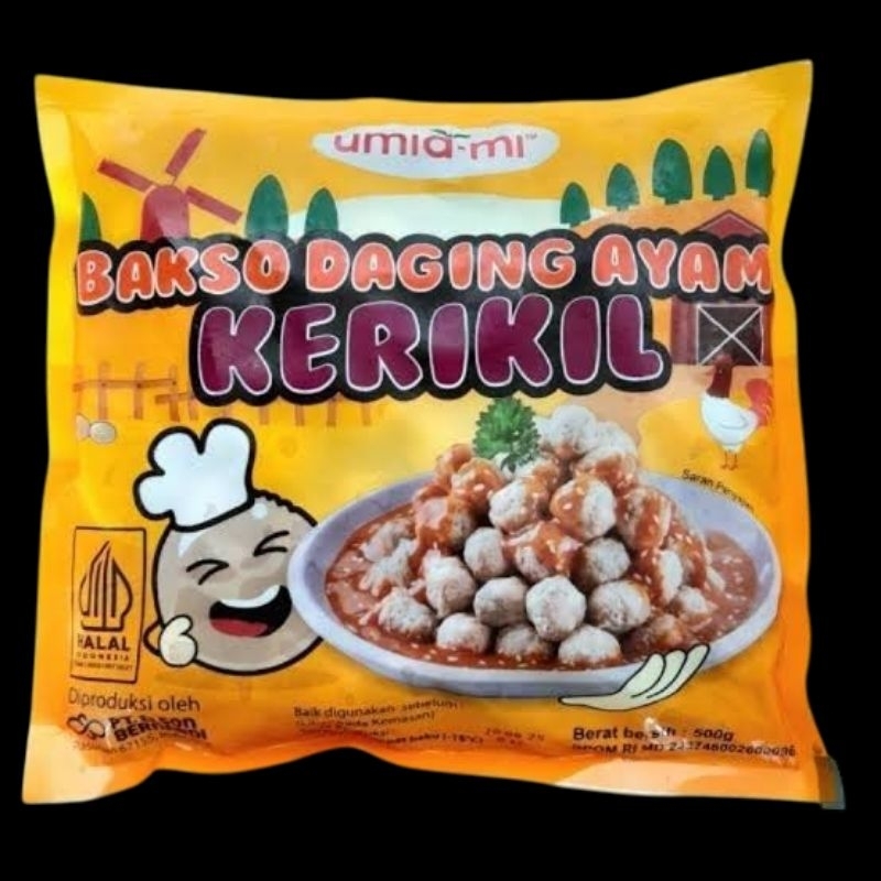 

Umiami Bakso Baso Ayam Kerikil Kecil 500gr isi 100 pcs