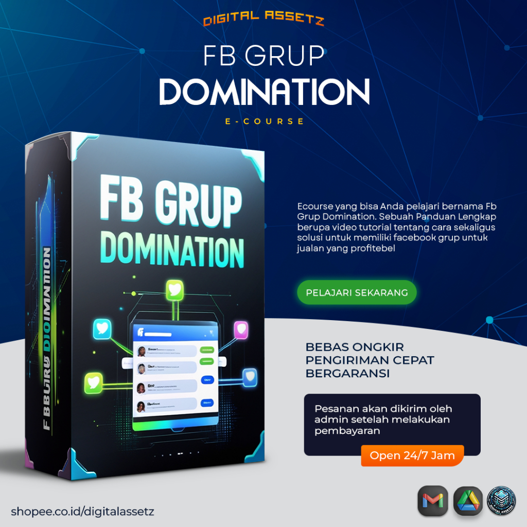 [JL49] FB GRUP DOMINATION - Jadikan Facebook Grup Untuk Jualan Yang Profitebel - E-Course