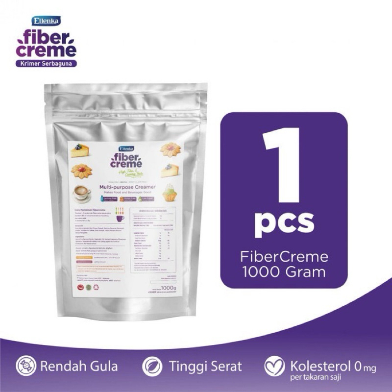 

Fiber Creme Multi-Purpose Creamer 1Kg - Pengganti Santan/Krimer