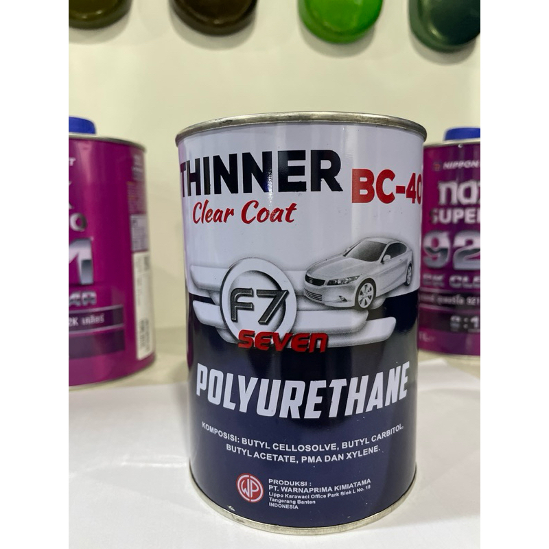 THNNER F7 BC-40 POLYURETHANE. THINNER UNTUK CAT MOBIL DAN MOTOR