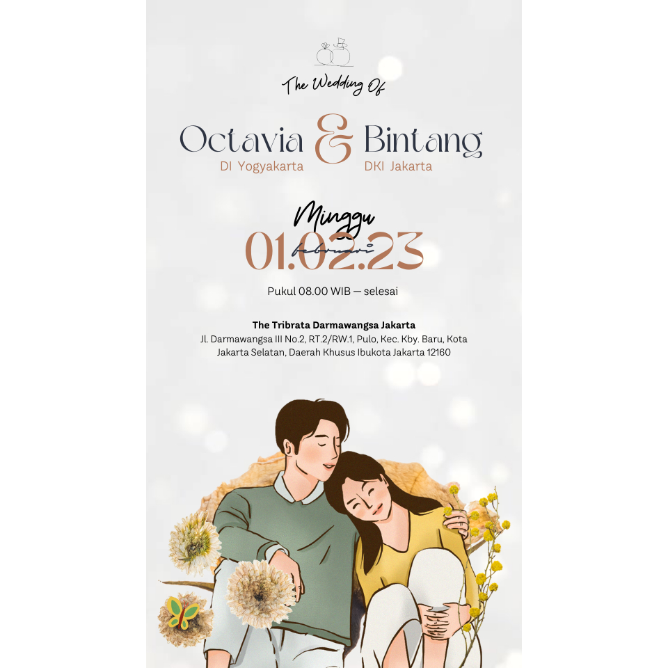 Promo Undnagan Pernikahan Video Animasi 3D Estetik