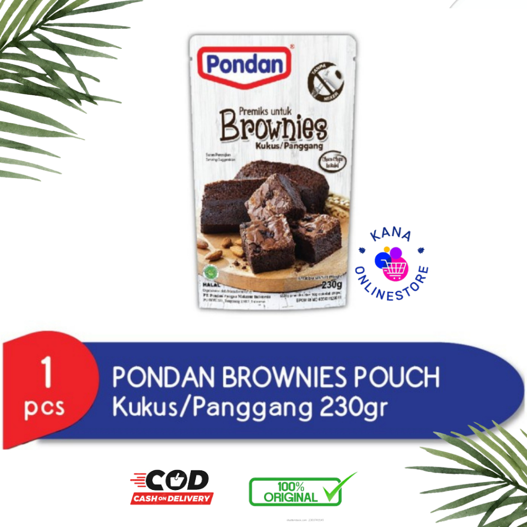 

Pondan Brownies Kukus/Panggang 230g