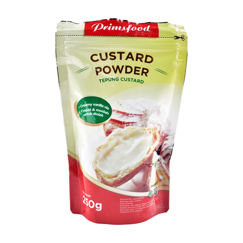 

Primsfood Custard Powder 250gr Bubuk Custard isian Soes