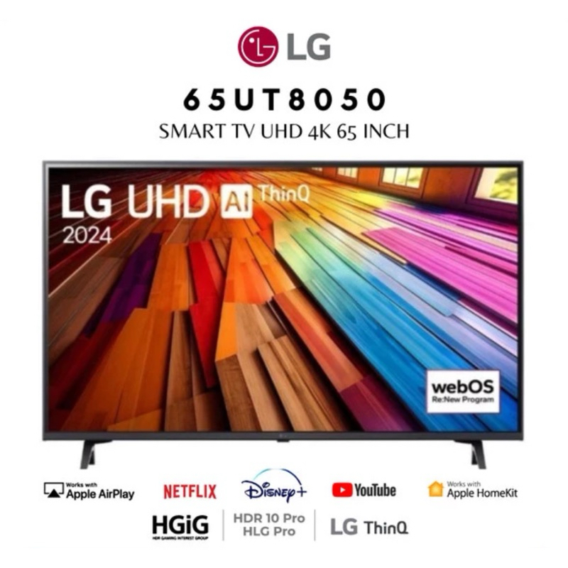 LG UHD AI ThinQ Smart TV 65UT8050 HD 4K