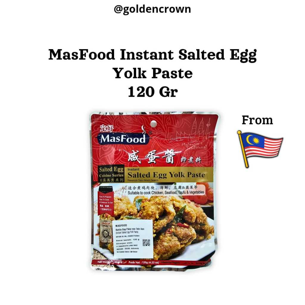 

MASFOOD Instant Salted Egg Yolk Paste / Bumbu instan rasa telur asin 120g