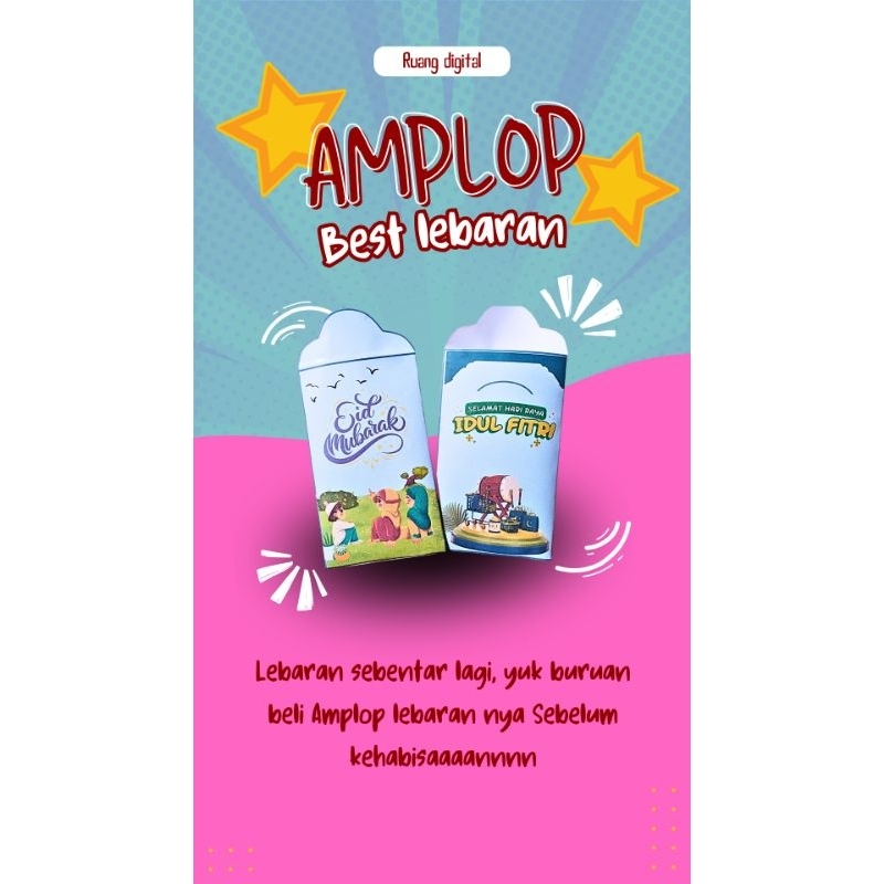 

Amplop Lebaran edisi sahabat muslim 1 pack isi 10 pcs