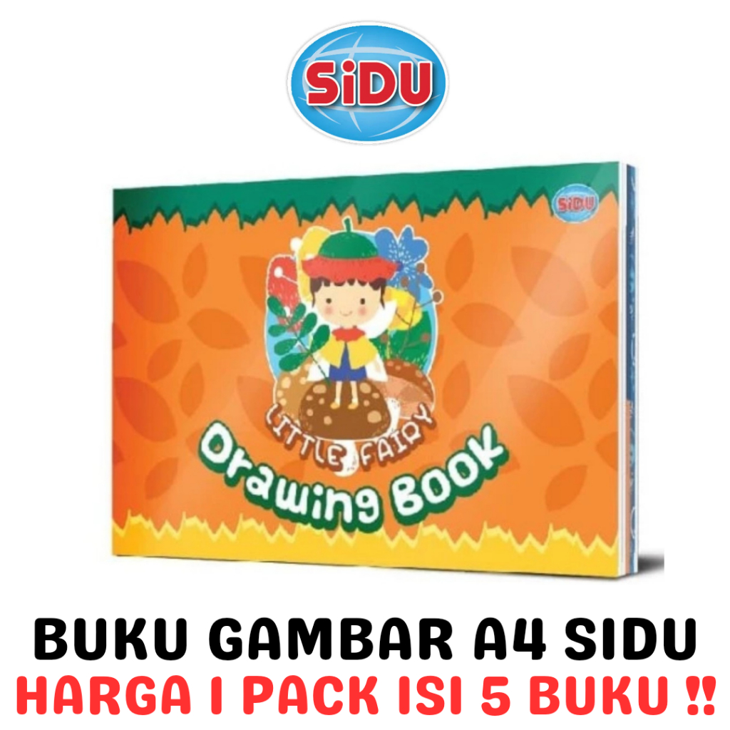 

SIDU DRAWING BOOK A4 BUKU GAMBAR A4 SKETSA ANAK SINAR DUNIA PACK [5PCS] RAJA BIG BOX