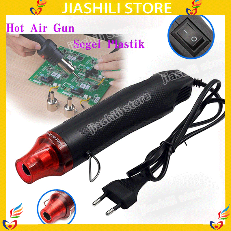 Mini Heat Hot Air Gun Low Watt 300w Mesin Pemanas Blower Uap Panas Alat Untuk Memasang Stiker Skotle