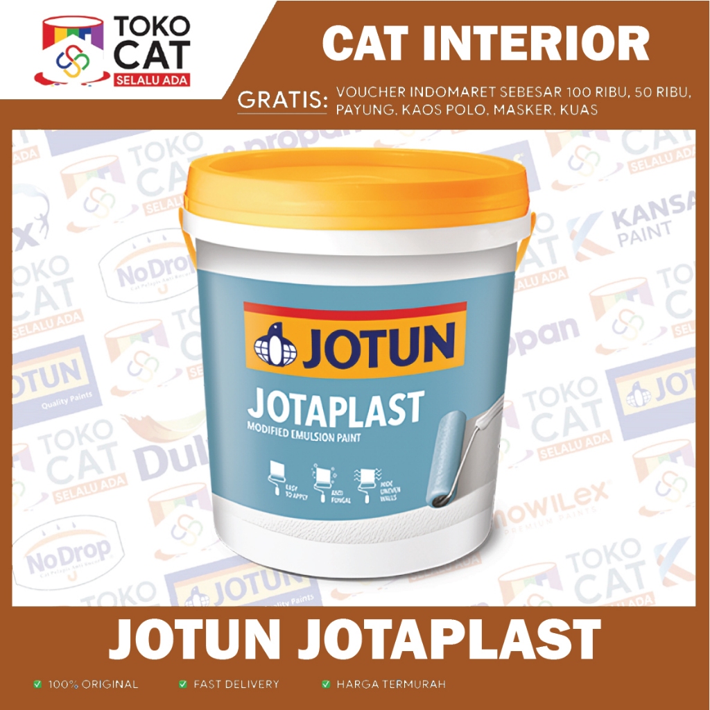 Cat Tembok Interior | Jotun Jotaplast Tinting (Bisa Request Warna) 25Kg | Kemasan Pail INSTANT/SAMED