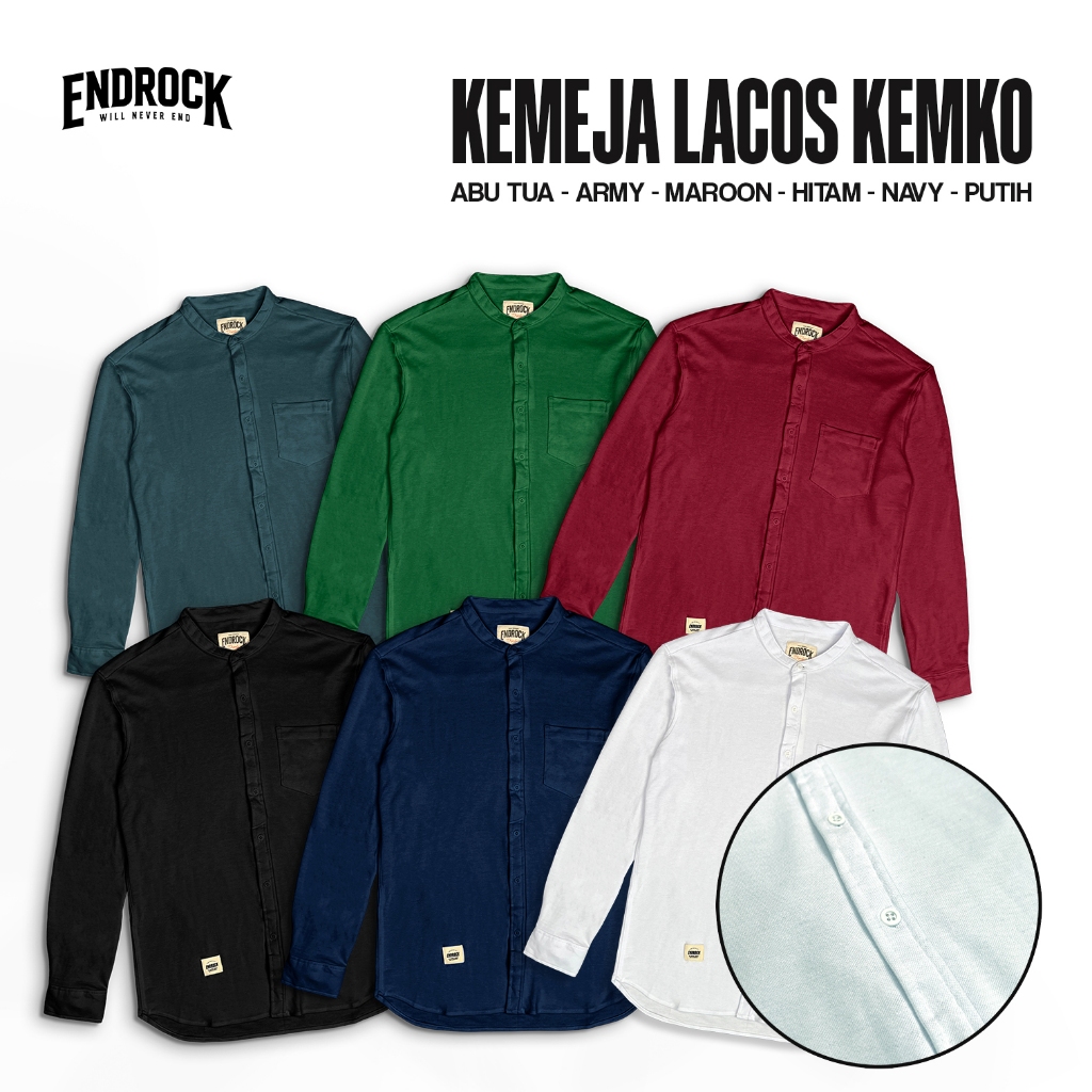 KEMEJA ENDROCK LACOS KEMKO | Kemeja Original Endrock