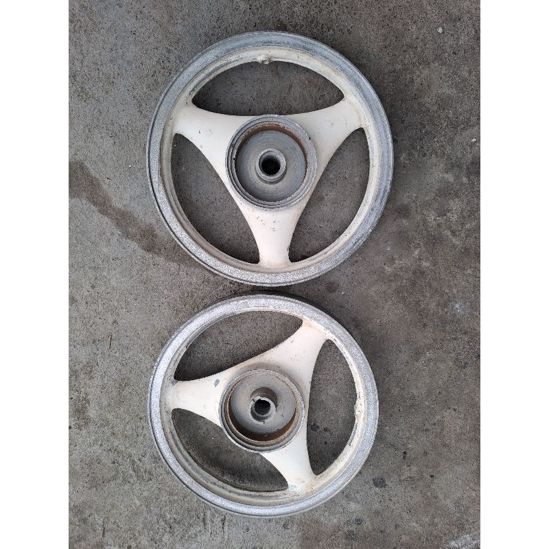 velg pelek roda kecil ring 14 motor mini yamaha fizr poswan vega sigma tromol new old stok nos origi