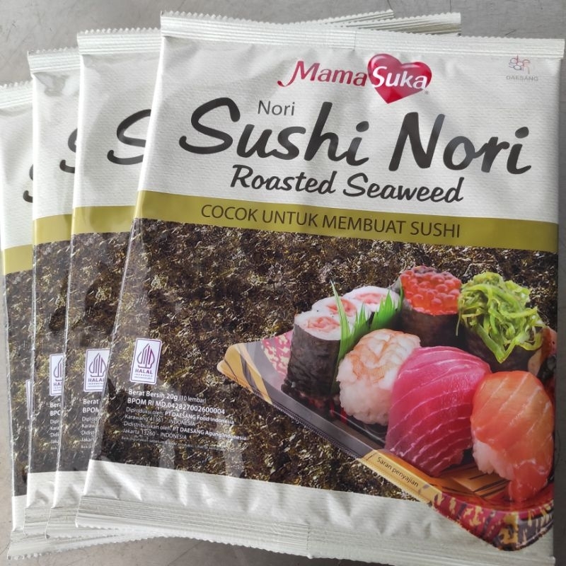 

Sushi Nori Mamasuka 10 Lembar