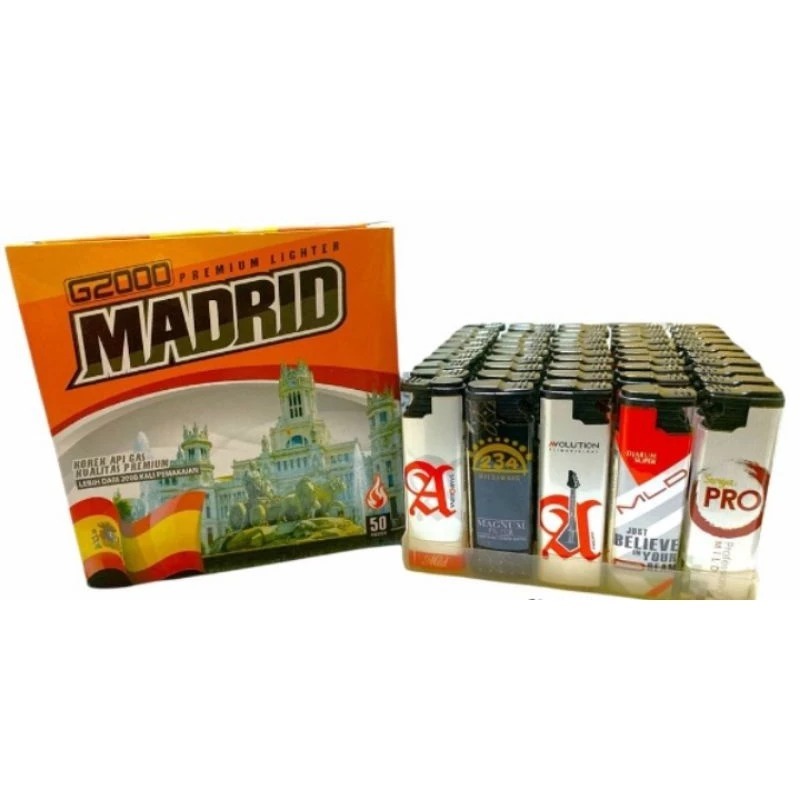 Korek Api Bara G2000 Madrid isi 50pcs