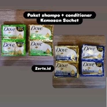 [ DOVE ] Sachet Paket Shampo + Conditioner