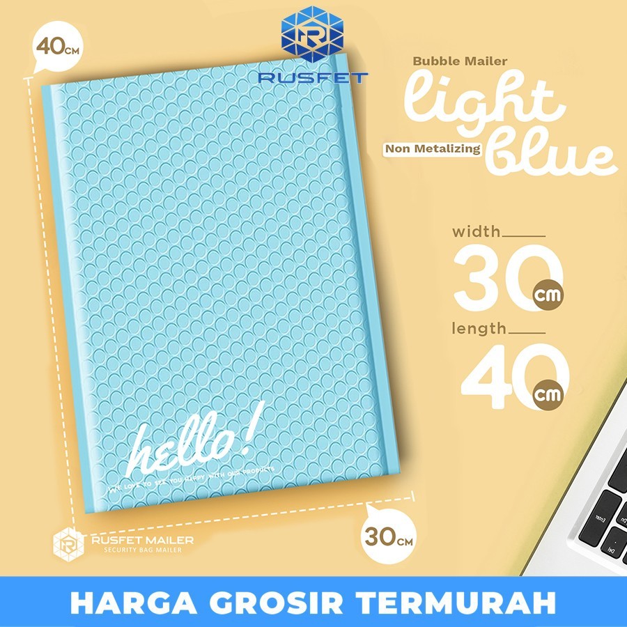 

AMPLOP BUBBLE MAILER SKY BLUE PREMIUM 30x40cm TERMURAH SATUAN