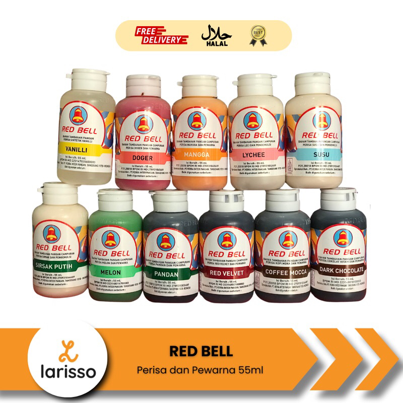 

RED BELL / REDBELL Pasta Perisa dan Pewarna Makanan 55ml Aneka Rasa