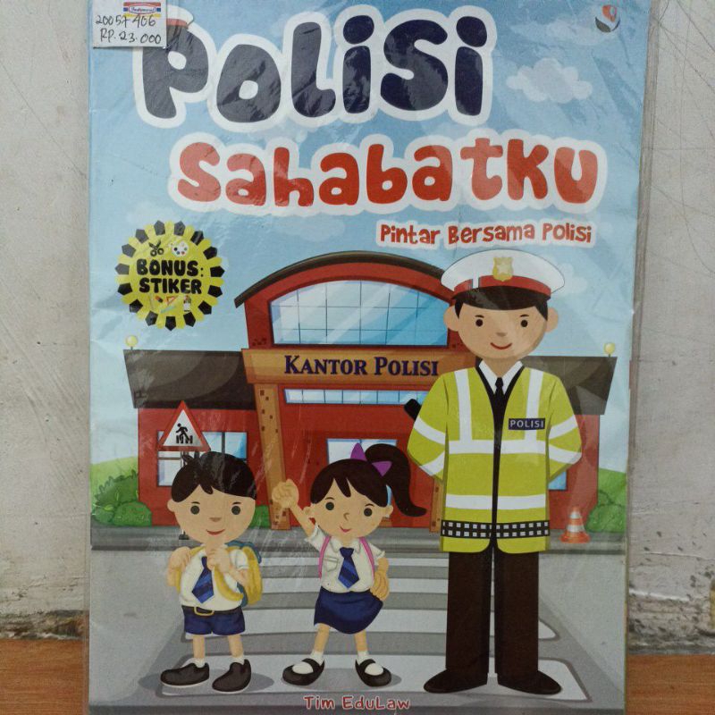 Buku aktivitas anak paud - Polisi Sahabatku pintar bersama polisi