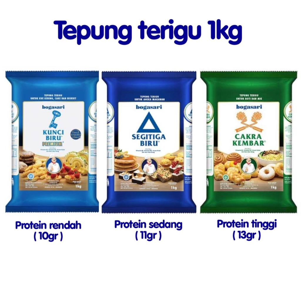 

GRATIS ONGKIR - TEPUNG TERIGU SEGITIGA BIRU/KUNCI BIRU/CAKRA KEMBAR 1KG