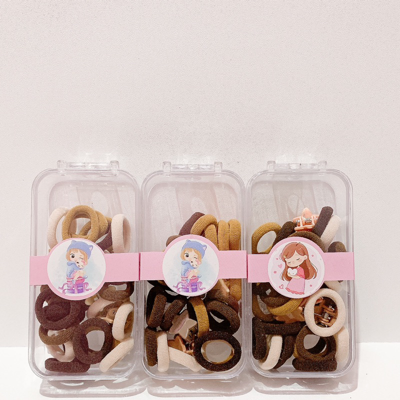 IKAT RAMBUT SET ANAK,IKAT RAMBUT + JAPIT FREE BOX,AKSESORIS SET