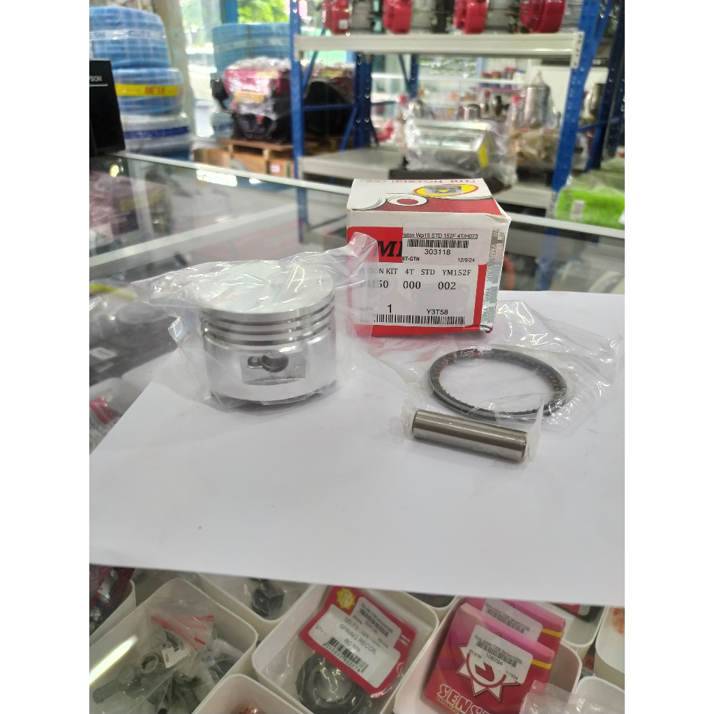 Piston assy + ring pompa air WP15 STD YM152F (52mm) 4 tak YMR