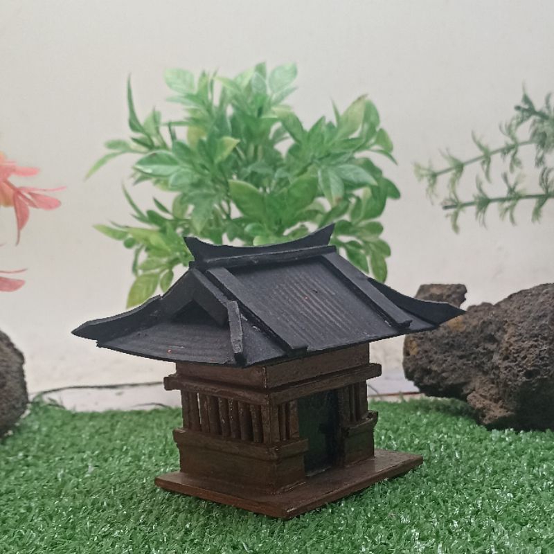 Miniatur Gubuk Jepang PVC aquascape paludarium