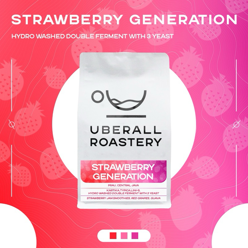 

Kopi Arabika Strawberry Generation (Hydro Washed Double Ferment 3 Yeast) Uberall Roastery