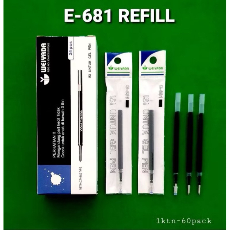 

REFILL PULPEN WEIYADA 681R/24 PCS