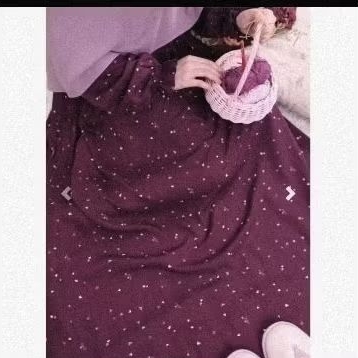 ditsy tally darkwine daster  ditsy preloved