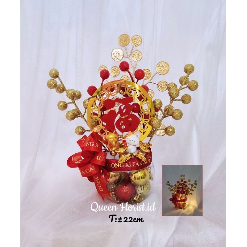 hiasan meja Imlek, Pohon Hoki, hiasan imlek, hadiah imlek, pajangan