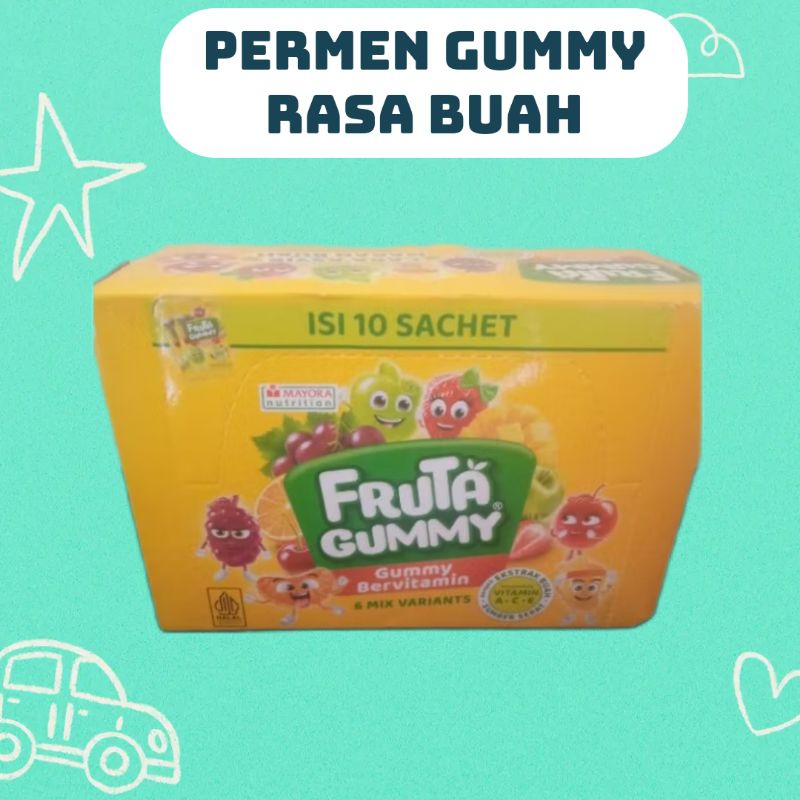 

1 box Fruta gummy permen gummy aneka rasa