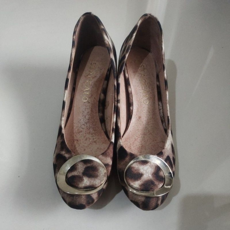 StaccatoLeopardWedgesShoes