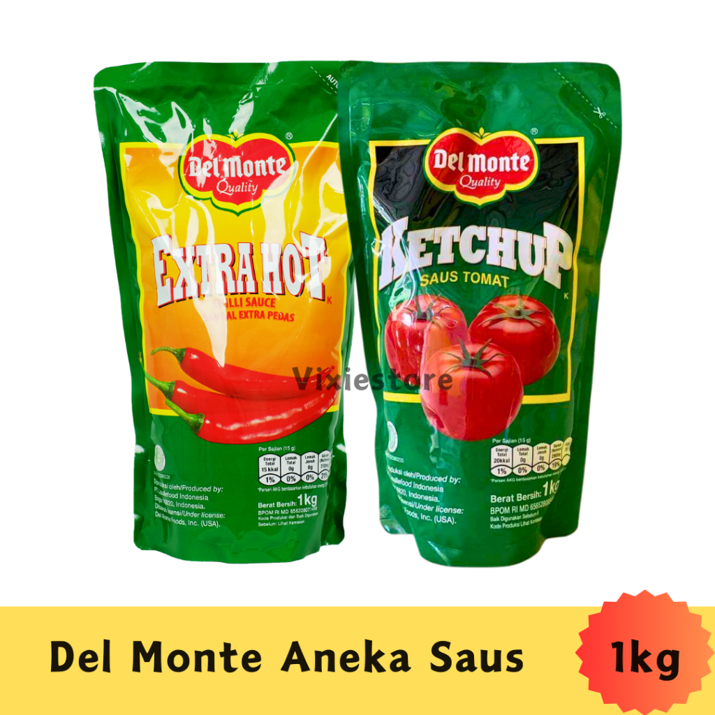 

Del Monte Saus Tomat Ketchup Extra Hot Sambal 1kg
