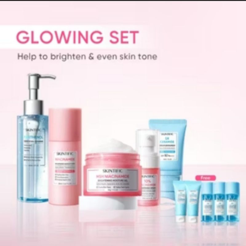 SKINTIFIC Paket Skincare Glowing Set
