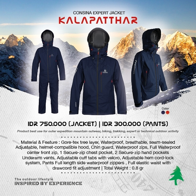 Jaket Gunung / Outdoor Consina KALA PATTHAR Expert / Technical Jacket - Hitam, M