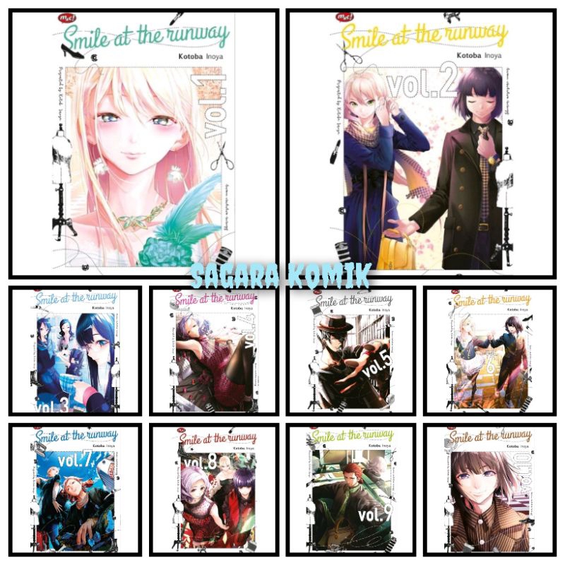 Komik Smile At The Runway 1-10 (Paket isi 10 Komik)