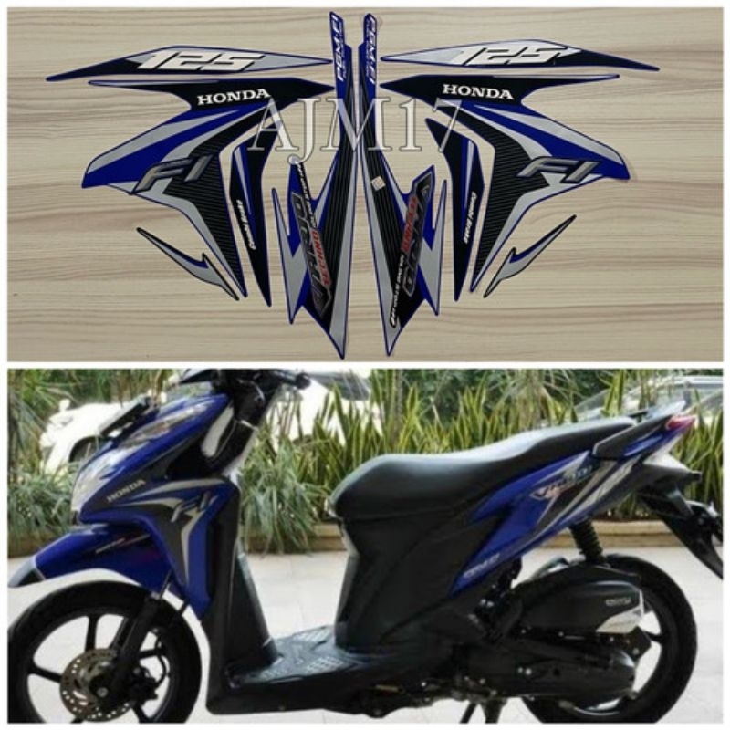 STIKER/STRIPING VARIO 125 OLD KZR BIRU