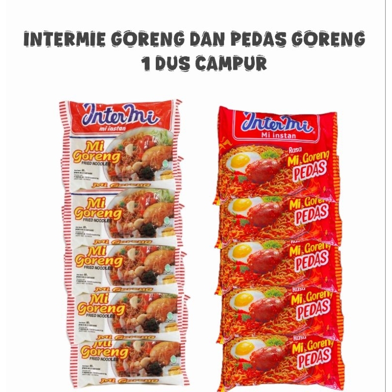 

Promo Intermie goreng dan pedas goreng campuran murah 1 dus campur