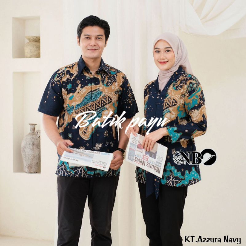 Batik Couple Pria Wanita Atasan Batik Couple Modern