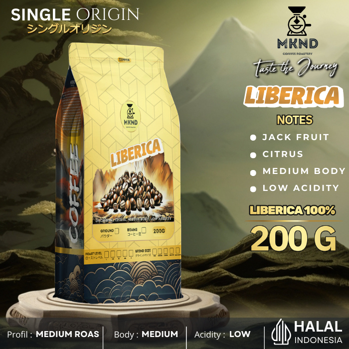 

MKND COFFEE ROASTERY - Kopi Liberika Sweet 200gr Singgel Origin | Espresso | Biji Kopi |Medium Roast