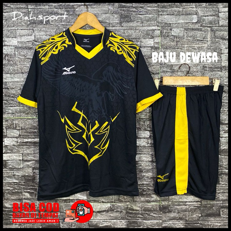 Setelan Baju Bola Futsal Dewasa Jersey Volly Badmiton 1 Set Baju Celana Kaos Olahrga Wanita