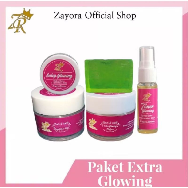 Zayora Skincare BPOM Paket Flek  Hitam Glowing / Penghilang Flek Paling Ampuh