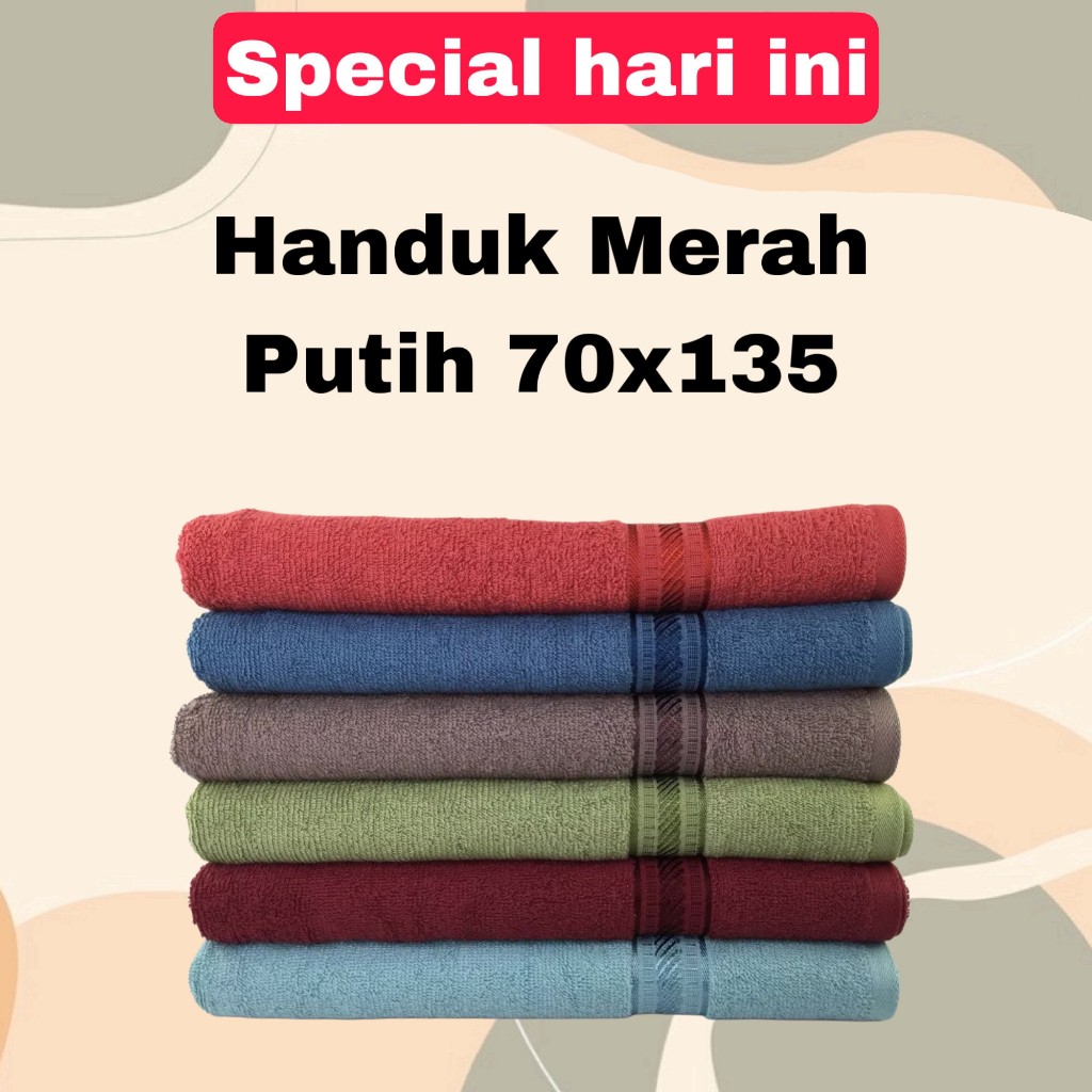 Handuk Merah Putih 70x135