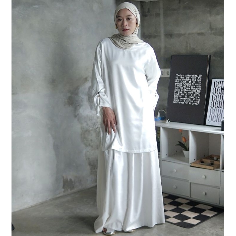 Tunik Lebaran Simple Baju Kurung Belah Samping Lebaran Tunik Kondangan Hari Raya  Tunik Kondangan Tu