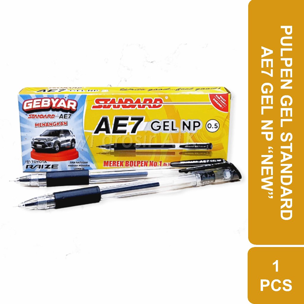 

Pulpen Cair Standard AE7 Gel NP 0.5 | 1 Pcs
