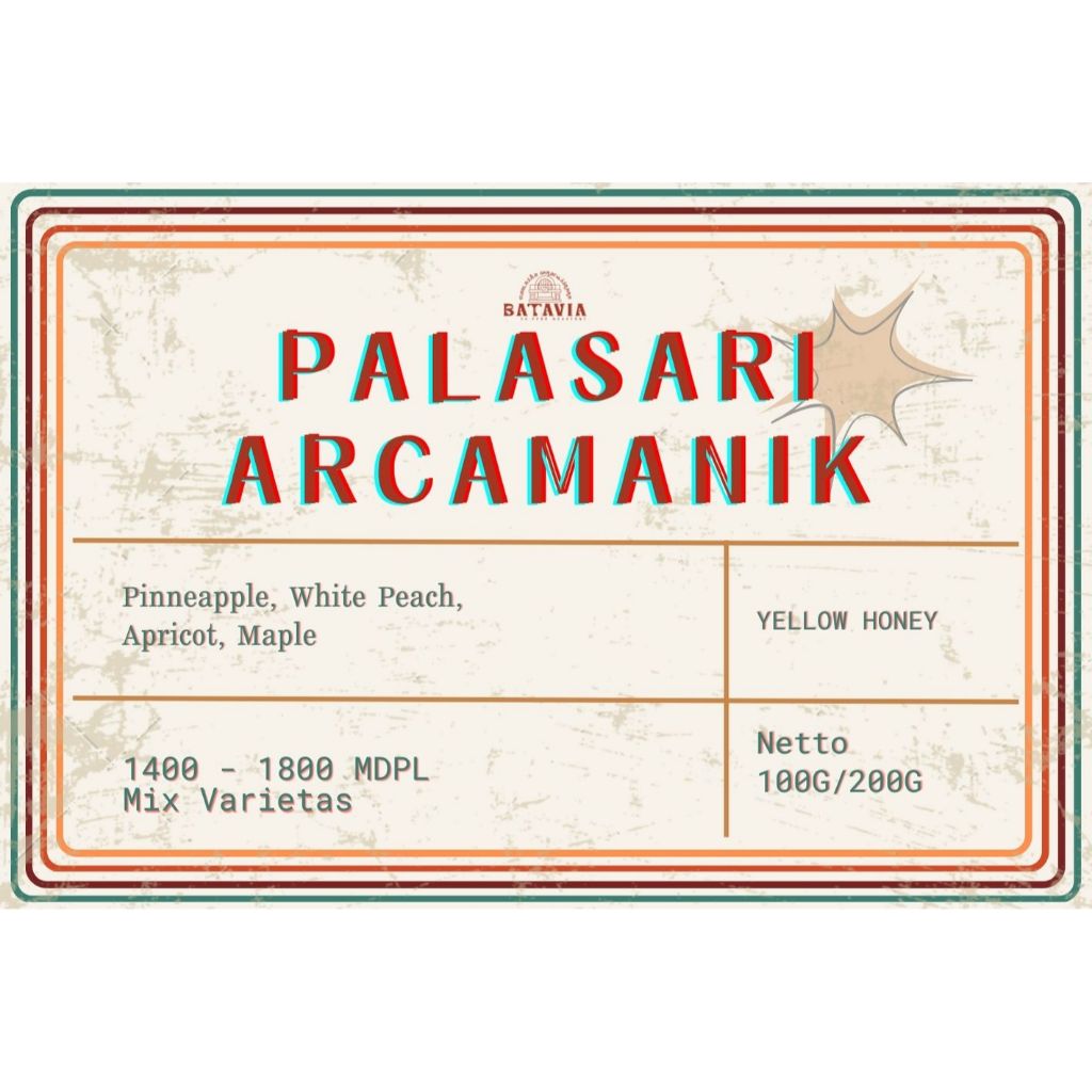 

Kopi Arabica Palasari Arcamanik Yellow Honey | Specialty Coffee Beans | Single Origin Arabica