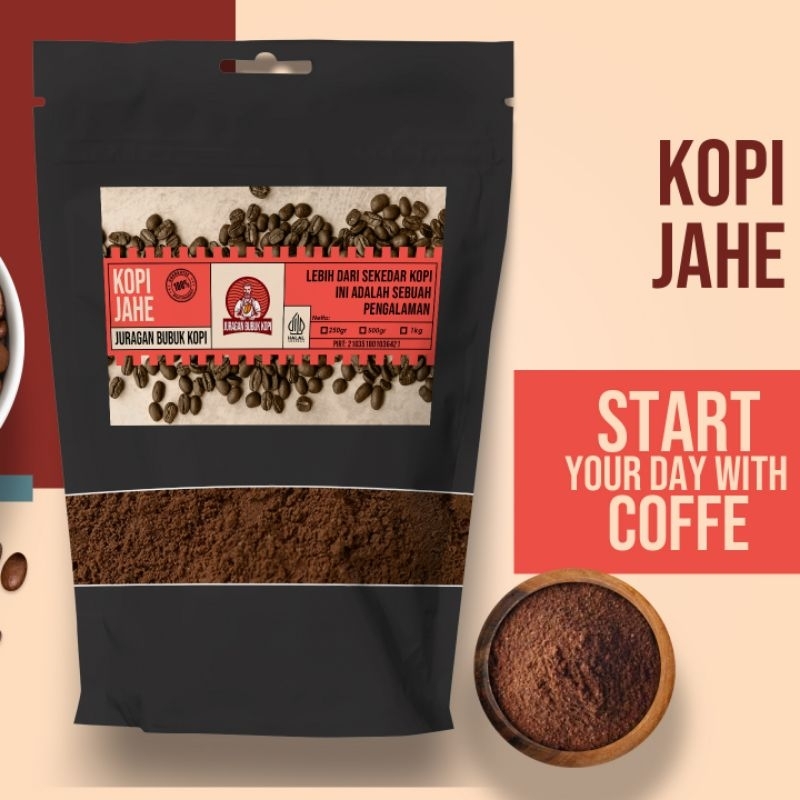 

bubuk kopi jahe paling laris kemasan 1kg