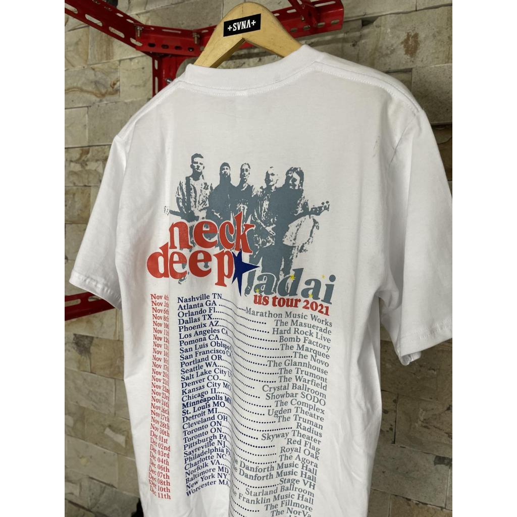 T-Shirt Neck Deep - US TOUR - White