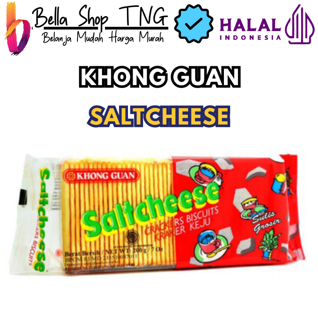 

Khong Guan Saltcheese Crackers 200 gr